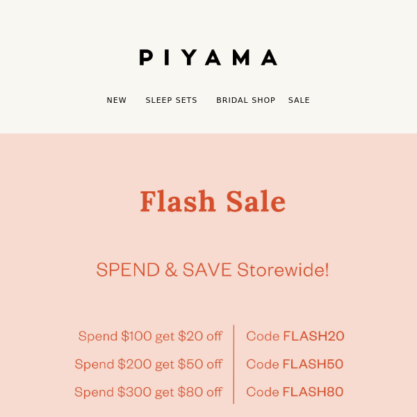 Flash Sale on NOW 💫 SPEND & SAVE