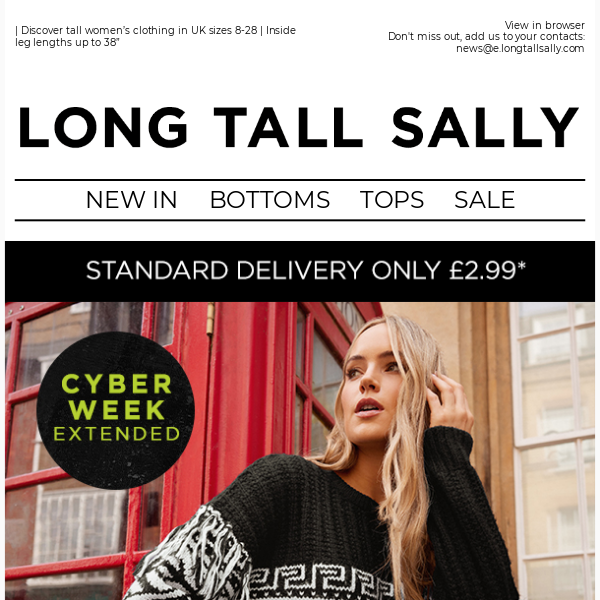 Long Tall Sally - Latest Emails, Sales & Deals