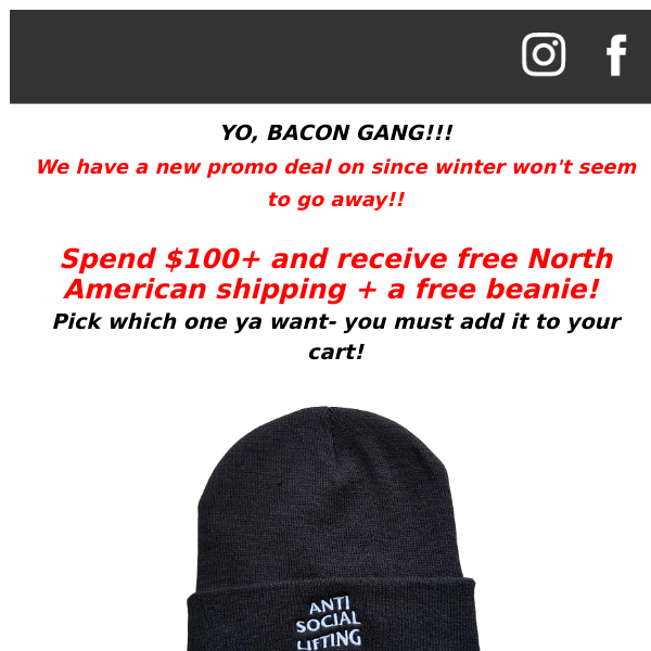 Spend $100+ Get Free Shipping + Beanie! 🔥