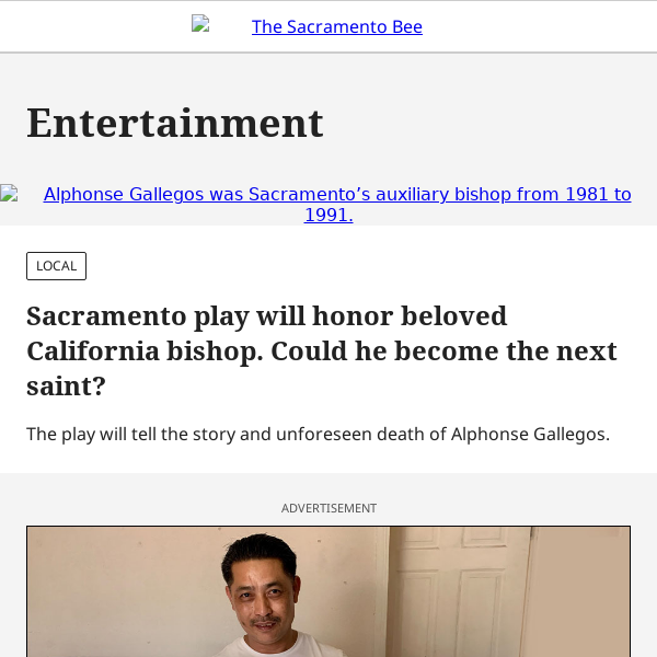 Sacramento play will honor beloved California bishop. Could he become the next saint?
