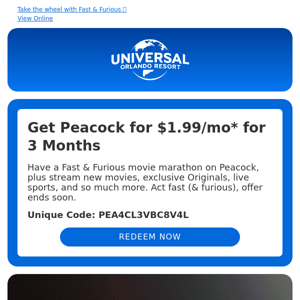 Exclusive Peacock Offer Inside