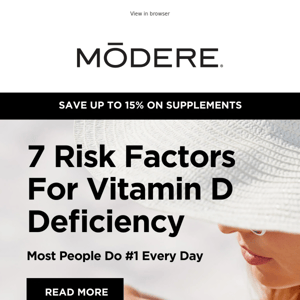 7 Risk factors for vitamin D deficiency