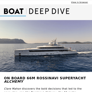 On board Rossinavi's 66m superyacht Alchemy