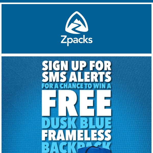 Win a FREE Dusk Blue Frameless Pack