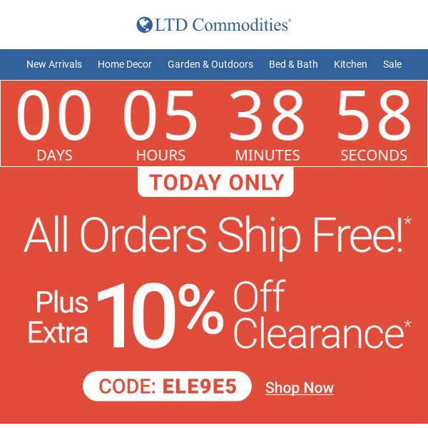 Buy Any 2 Clearance Items Get 1 Free! - LTD Commodities