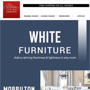 WHITE Furniture for that laid-back & refined look 🤍