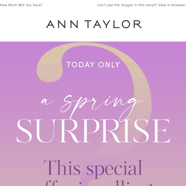 Reveal Your TODAY-ONLY Special Offer