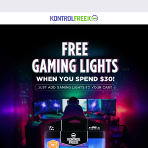 Ends Tomorrow - Free gaming lights!