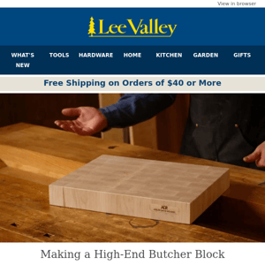 How to Make a High-End Butcher Block