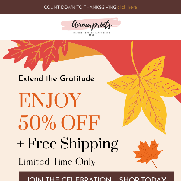 Don’t Miss the Thanksgiving Sale