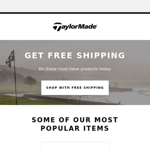 Exclusive offer: Free shipping on today's orders