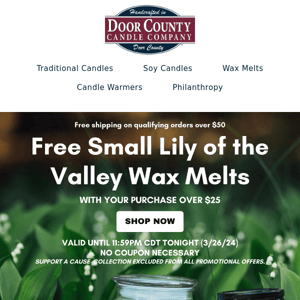 FREE Lily of the Valley Wax Melts! 🎉 