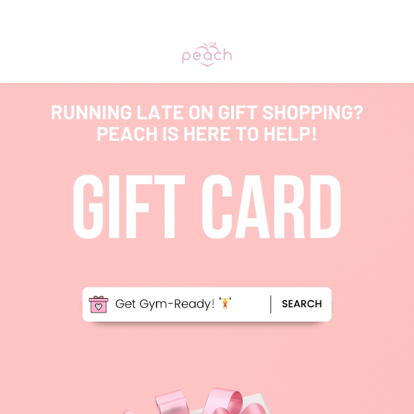 The Perfect Last-Minute Gift!🎁 Peach-Gift Card💌