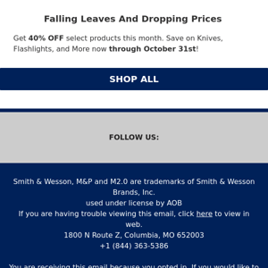 Leaves Are Falling, Deals Are Dropping!