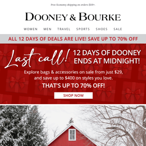 LAST CALL: 🎄12 Days Of Dooney! 🎄