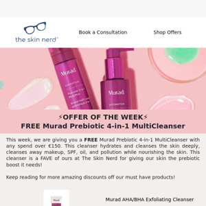 FREE Murad Prebiotic 4-in-1 MultiCleanser🙏 Claim yours today!