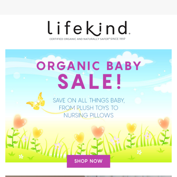 👶 SAVE on Everything Organic Baby!