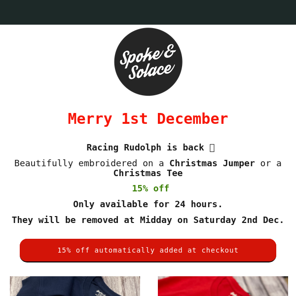 Christmas Jumpers & Tees - 24 hours only