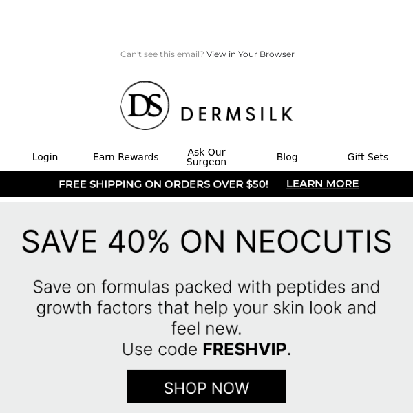 Spring Savings Alert! Get 40% off Neocutis! 🎉