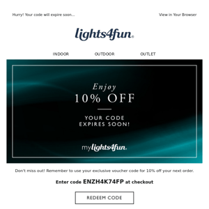 Don't forget your exclusive 10% off! 💡