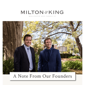 A Note from Our Founders ✍️