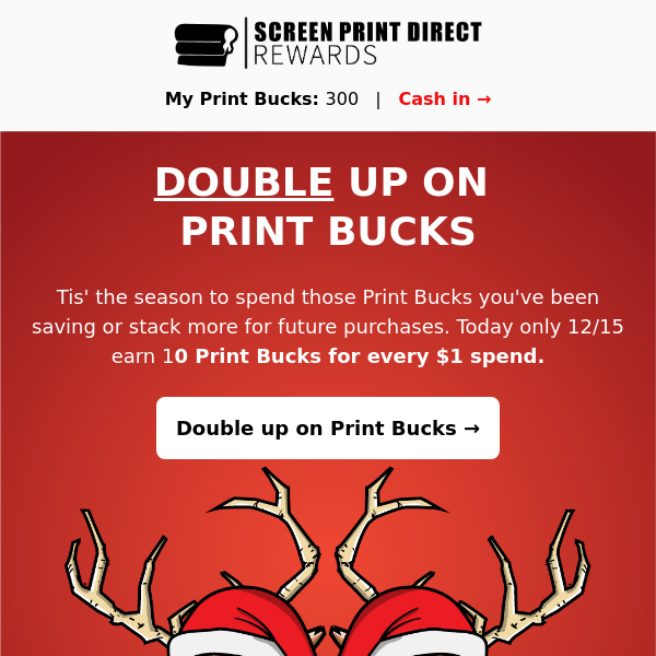 Its reining bucks... Print Bucks that is! 💸