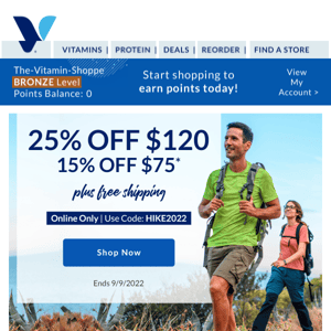 The Vitamin Shoppe: Save up to 25% on so much!