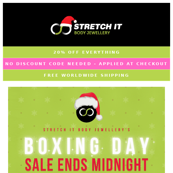 🥊🎁⏰ ENDS IN 5HRS - SIBJ's Boxing Day Sale! 🎅