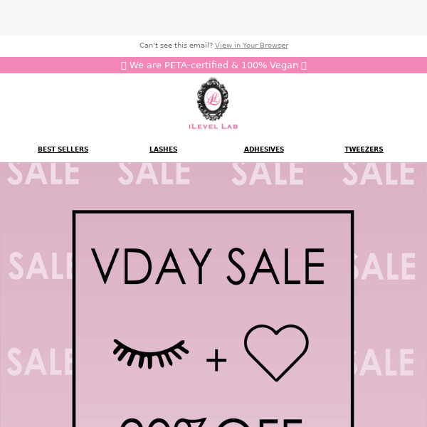 Sending 💖 : 20% OFF Valentine's Day Sale!