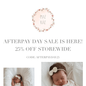 AFTERPAY DAY SALE IS HERE!