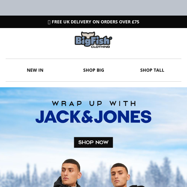 🎁 Get ready to wrap up in style with Jack & Jones!