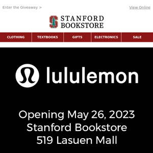 IT'S HERE: Join us tomorrow for the Stanford x lululemon Showcase Event