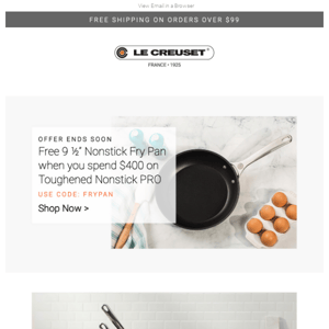 Don’t Miss Your Chance to Receive a Free Nonstick Fry Pan