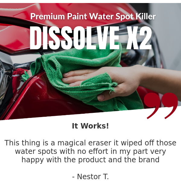 Dissolve X2 Paint Waterspot Remover