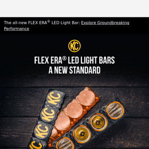 Introducing the game-changing FLEX ERA® LED Light Bar