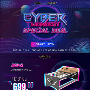 Cyber Monday Special Deal! Start Now!