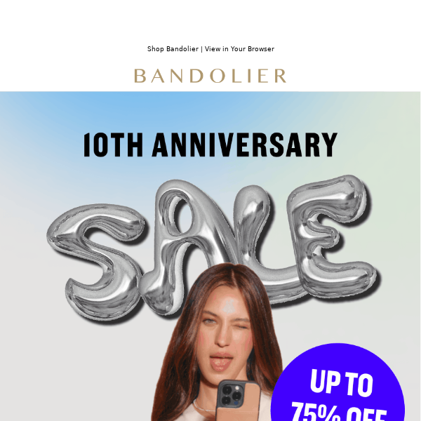 Anniversary Sale: Up to 75% Off ✨