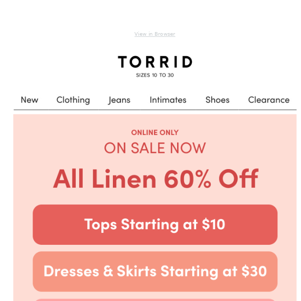 Torrid - It's the final countdown of Sexy Sale!