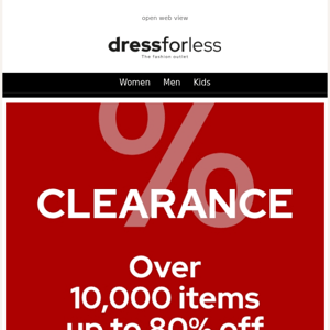 📣 CLEARANCE - Up to 80% discount on over 10,000 items