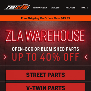 Save BIG on open-box/blemished parts