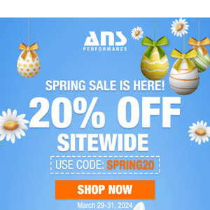 Hop into Savings with 20% OFF!
