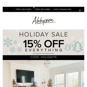 Get The Festive Look | Holiday Sale 15% Off Sitewide