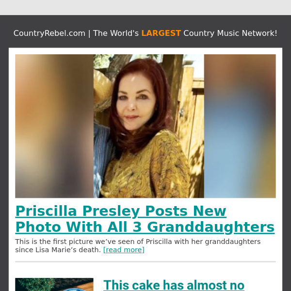 Priscilla Presley Posts New Photo With All 3 Granddaughters
