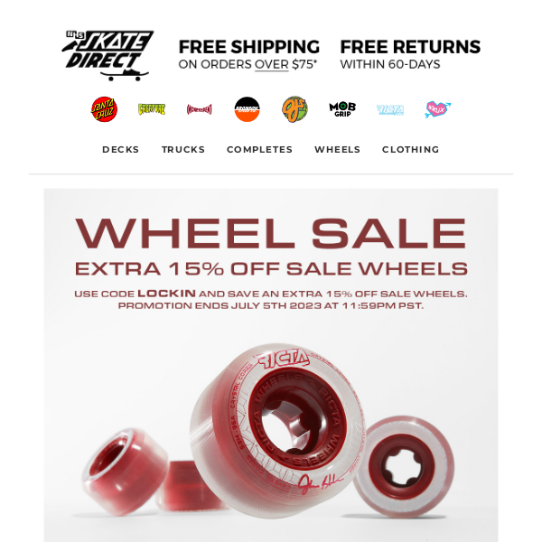 Extra 15% Off Wheels + New Sale Styles Added 🎆