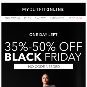 Everything is 35%-50% off until tomorrow😱