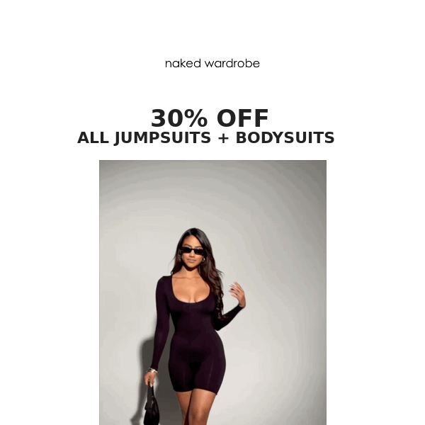 ACT FAST: 30% OFF ALL JUMPSUITS + BODYSUITS