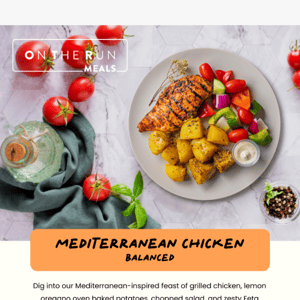 🔥 New: Feature Entree: Mediterranean Chicken 😍 | Low-Carb Available