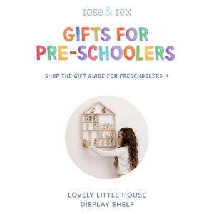 Holiday Gift Guides: Pre-Schoolers + Big Kids