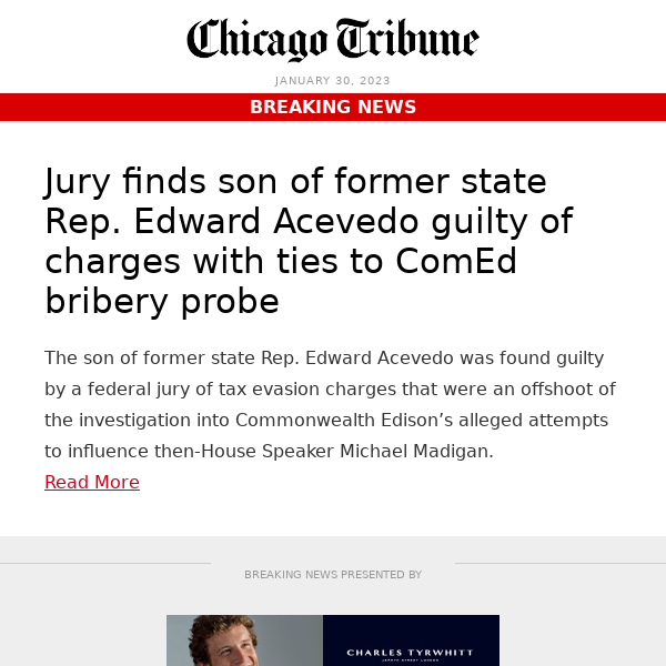 Jury finds son of former state Rep. Edward Acevedo guilty