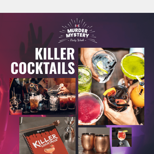 Cocktails for your Murder Mystery Party 🍸🔪